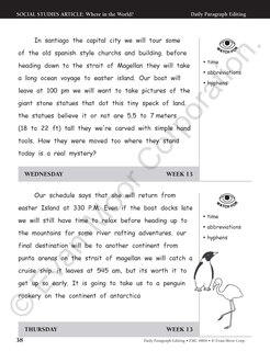 Aperçu du contenu 2_Daily Paragraph Editing, Grade 6 Student Edition Workbook