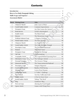 Sample content_Daily Paragraph Editing, Grade 8 Teacher Edition