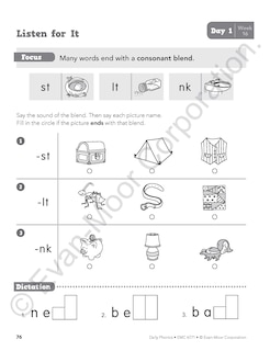 Sample content_Daily Phonics, Grade 1 Student Edition Workbook
