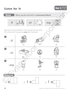 Sample content 3_Daily Phonics, Grade 1 Student Edition Workbook