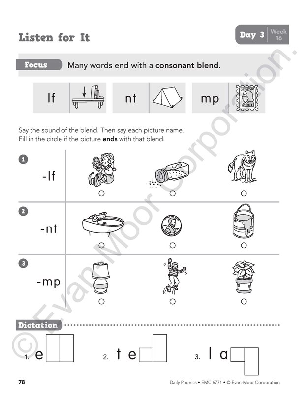 Sample content 3_Daily Phonics, Grade 1 Student Edition Workbook