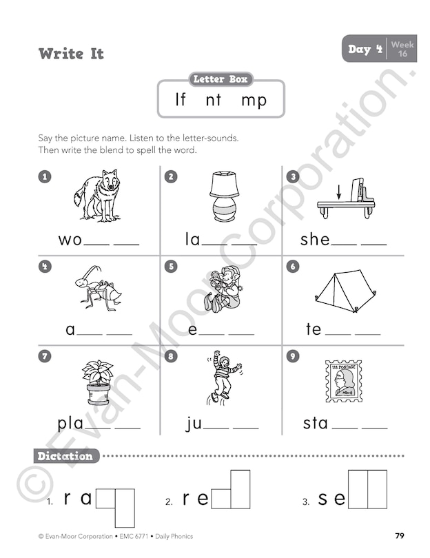 Sample content 4_Daily Phonics, Grade 1 Student Edition Workbook