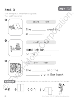 Sample content 5_Daily Phonics, Grade 1 Student Edition Workbook