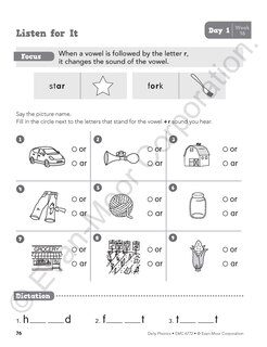 Aperçu du contenu_Daily Phonics, Grade 2 Student Edition Workbook