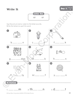 Aperçu du contenu 2_Daily Phonics, Grade 2 Student Edition Workbook