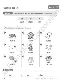 Aperçu du contenu 3_Daily Phonics, Grade 2 Student Edition Workbook