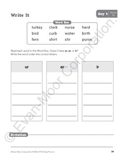 Aperçu du contenu 4_Daily Phonics, Grade 2 Student Edition Workbook