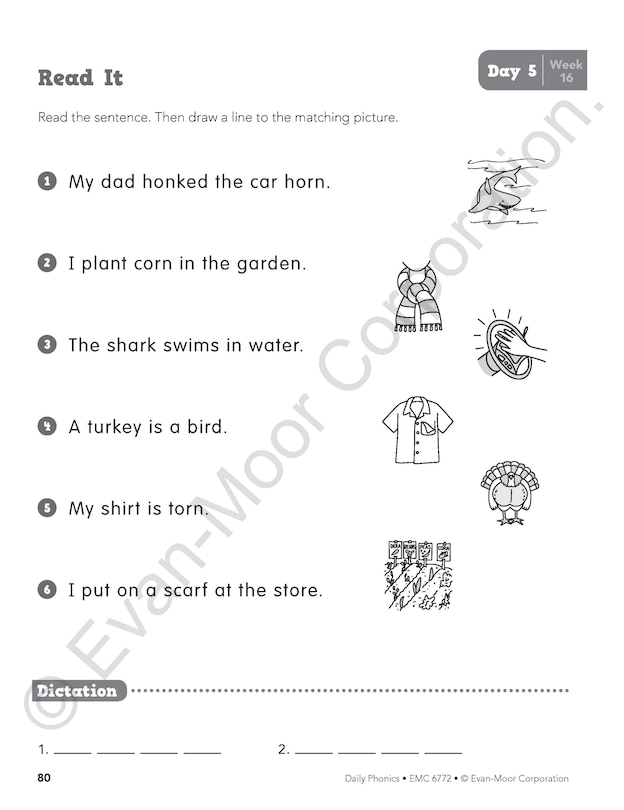 Aperçu du contenu 5_Daily Phonics, Grade 2 Student Edition Workbook