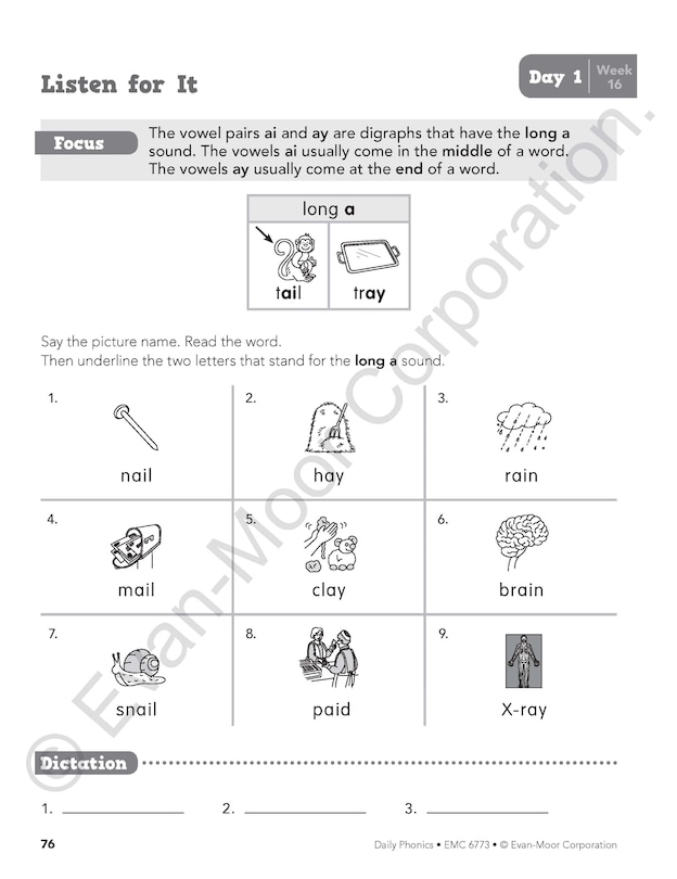 Sample content_Daily Phonics, Grade 3 Student Edition Workbook (5pack)