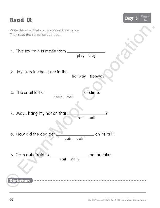 Sample content 5_Daily Phonics, Grade 3 Student Edition Workbook (5pack)
