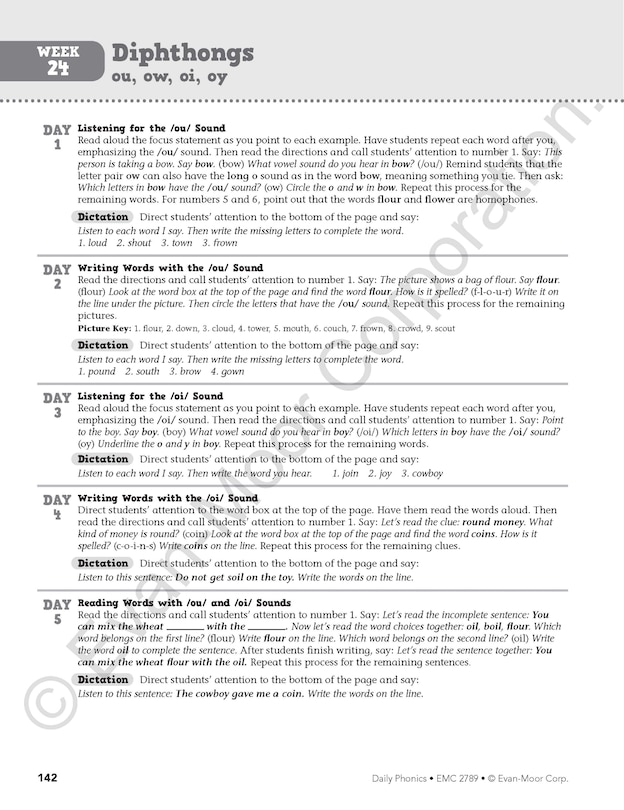 Aperçu du contenu 3_Daily Phonics, Grade 3 Teacher Edition