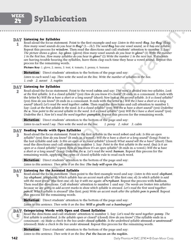Aperçu du contenu 3_Daily Phonics, Grade 4 - 6 + Teacher Edition