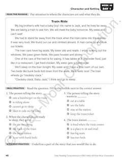 Aperçu du contenu_Daily Reading Comprehension, Grade 2 Student Edition Workbook