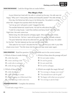 Aperçu du contenu 3_Daily Reading Comprehension, Grade 2 Student Edition Workbook