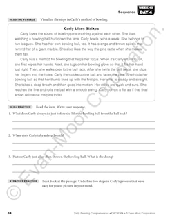 Aperçu du contenu 4_Daily Reading Comprehension, Grade 4 Student Edition Workbook