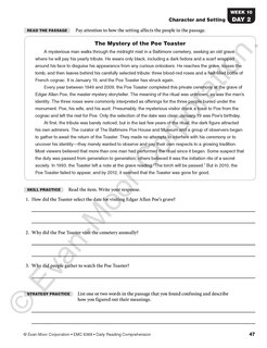 Sample content 2_Daily Reading Comprehension, Grade 8 Student Edition Workbook