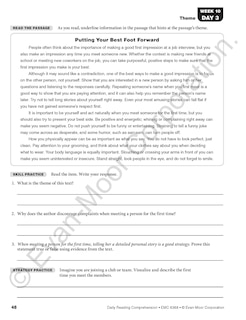 Sample content 3_Daily Reading Comprehension, Grade 8 Student Edition Workbook