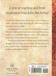 Back cover_Daily Readings From the Life of Christ, Volume 1