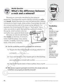 Sample content 2_Daily Science, Grade 4 Student Edition Workbook