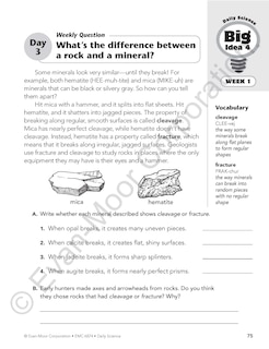 Sample content 3_Daily Science, Grade 4 Student Edition Workbook