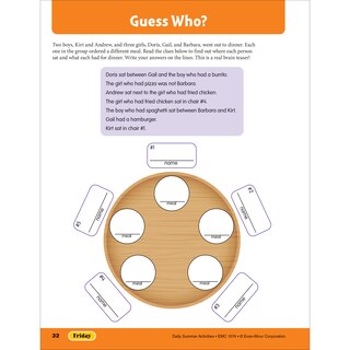 Sample content 5_Daily Summer Activities: Between 3rd Grade and 4th Grade, Grade 3 - 4 Workbook