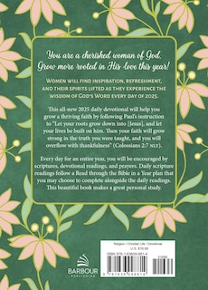 Back cover_Daily Wisdom for Women 2025 Devotional Collection