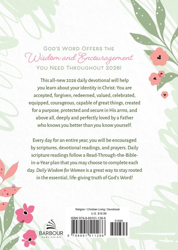 Back cover_Daily Wisdom for Women 2026 Devotional Collection