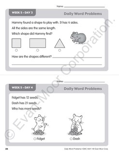 Aperçu du contenu 5_Daily Word Problems Math, Grade 1 Teacher Edition