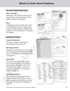 Sample content_Daily Word Problems Math, Grade 4 Teacher Edition
