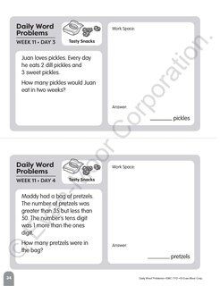 Aperçu du contenu 5_Daily Word Problems Math, Grade 2 Student Workbook