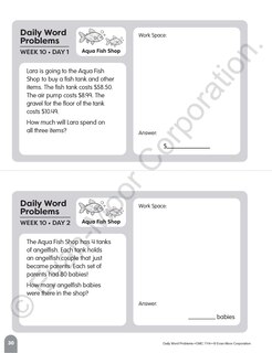 Aperçu du contenu 4_Daily Word Problems Math, Grade 4 Student Workbook