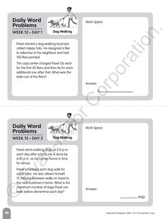 Sample content 2_Daily Word Problems Math, Grade 5 Student Workbook