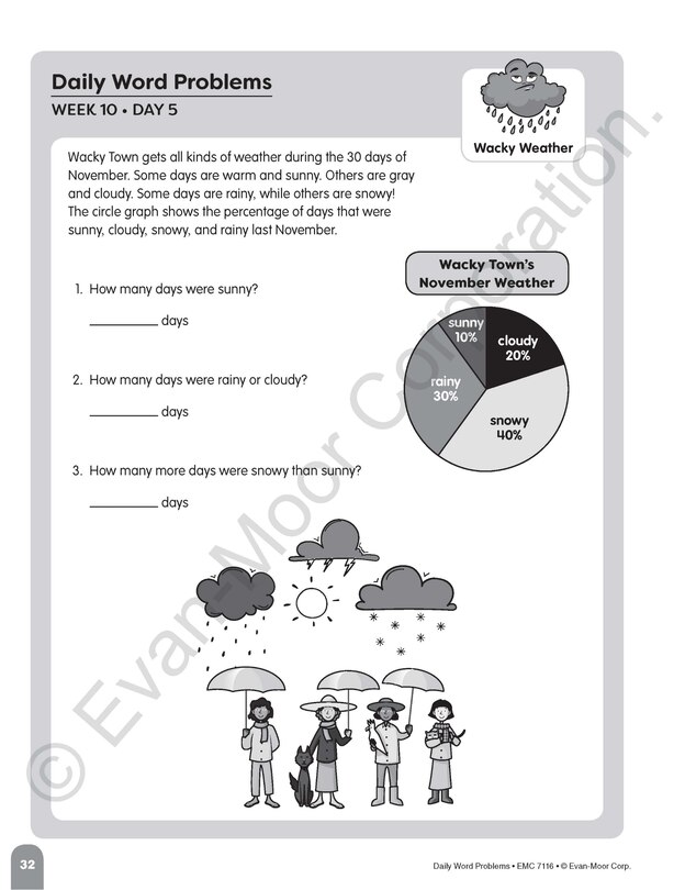 Sample content 3_Daily Word Problems Math, Grade 6 Student Workbook