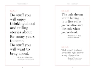 Aper&ccedil;u du contenu 3_Dance First. Think Later