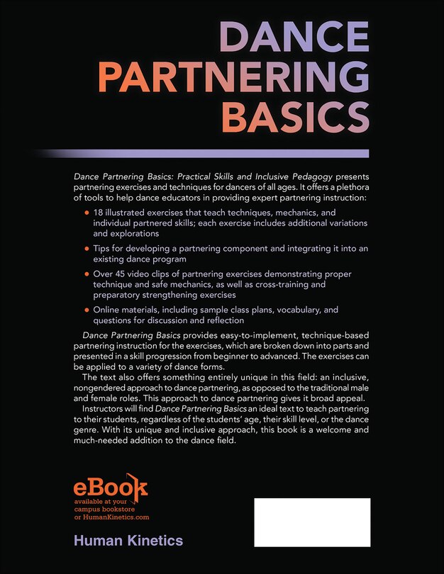 Couverture arri&egrave;re_Dance Partnering Basics