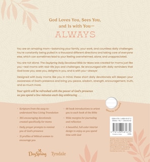 Back cover_Dayspring Daily Devotional Bible for Moms, NLT (Leatherlike, Camel)
