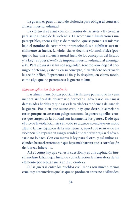 Sample content_De la guerra / On War