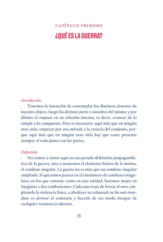 Sample content 2_De la guerra / On War