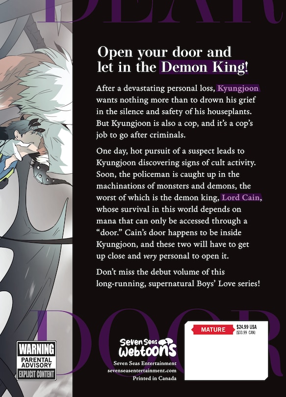 Couverture arri&egrave;re_DEAR. DOOR (Comic) Vol. 1