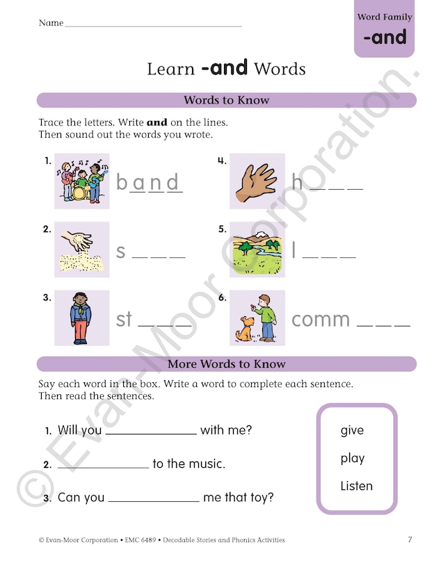 Aperçu du contenu 2_Decodable Stories and Phonics Activities, Level B, Grade 1 - 2 Workbook