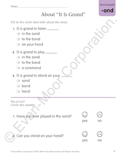 Aperçu du contenu 4_Decodable Stories and Phonics Activities, Level B, Grade 1 - 2 Workbook