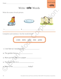 Sample content 5_Decodable Stories and Phonics Activities, Level C, Grade 1 - 2 Workbook