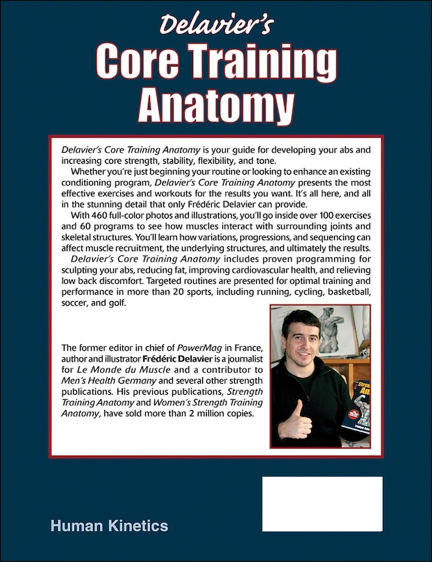 Couverture arri&egrave;re_Delavier's Core Training Anatomy
