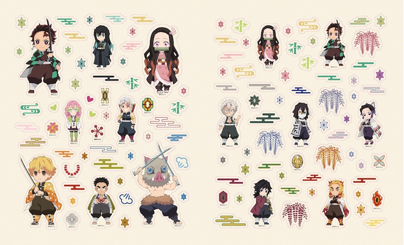 Aper&ccedil;u du contenu_Demon Slayer: The Sticker Book