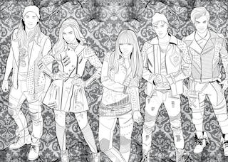 Sample content_Descendants: A Wickedly Cool Coloring Book: VKs and AKs Through the Ages