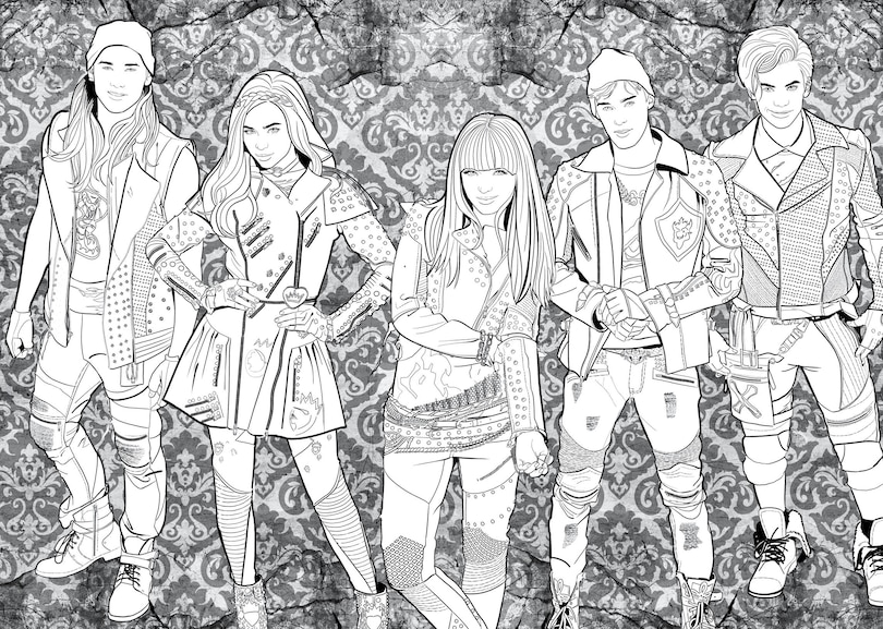 Sample content_Descendants: A Wickedly Cool Coloring Book: VKs and AKs Through the Ages