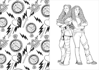 Sample content 3_Descendants: A Wickedly Cool Coloring Book: VKs and AKs Through the Ages
