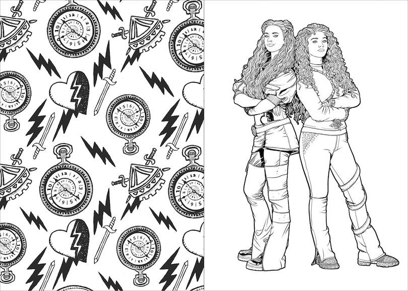 Sample content 3_Descendants: A Wickedly Cool Coloring Book: VKs and AKs Through the Ages