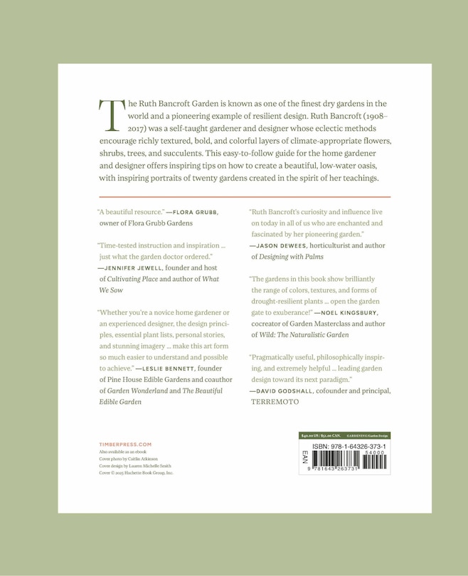 Back cover_Designing the Lush Dry Garden