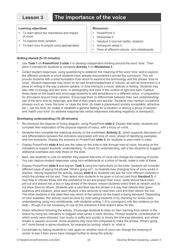 Aper&ccedil;u du contenu_Develop Brilliant Speaking